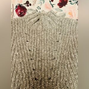 NWT Aerie sweater poncho pullover M grey soft